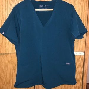 FIGS Caribbean Blue Scrub Set